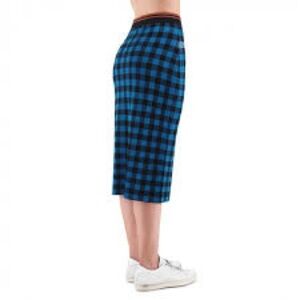 Scotch + Soda Plaid Wool Blend Dans La Nuit Fitted Midi Skirt, size XS
